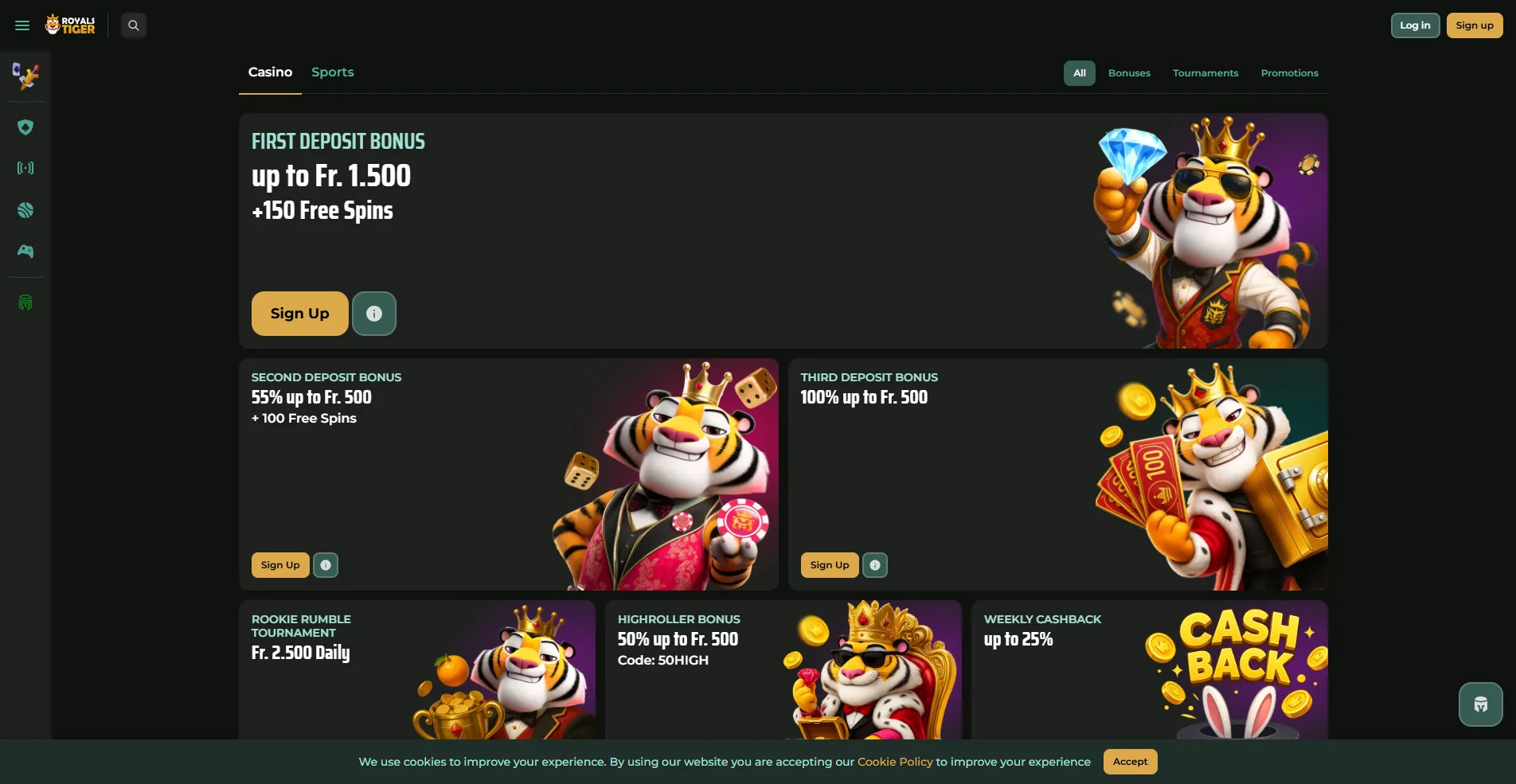 Royalstiger bonus page